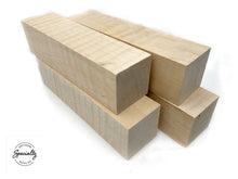 Load image into Gallery viewer, 2" x 2" x 7" Curly Soft Maple Turning Blanks